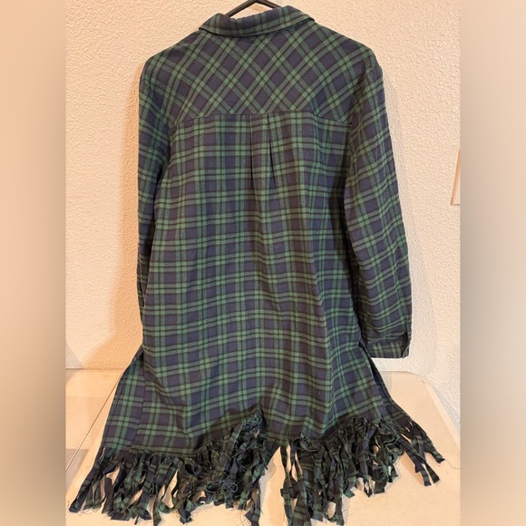 Flannel duster with buttons - Picture 3 of 3